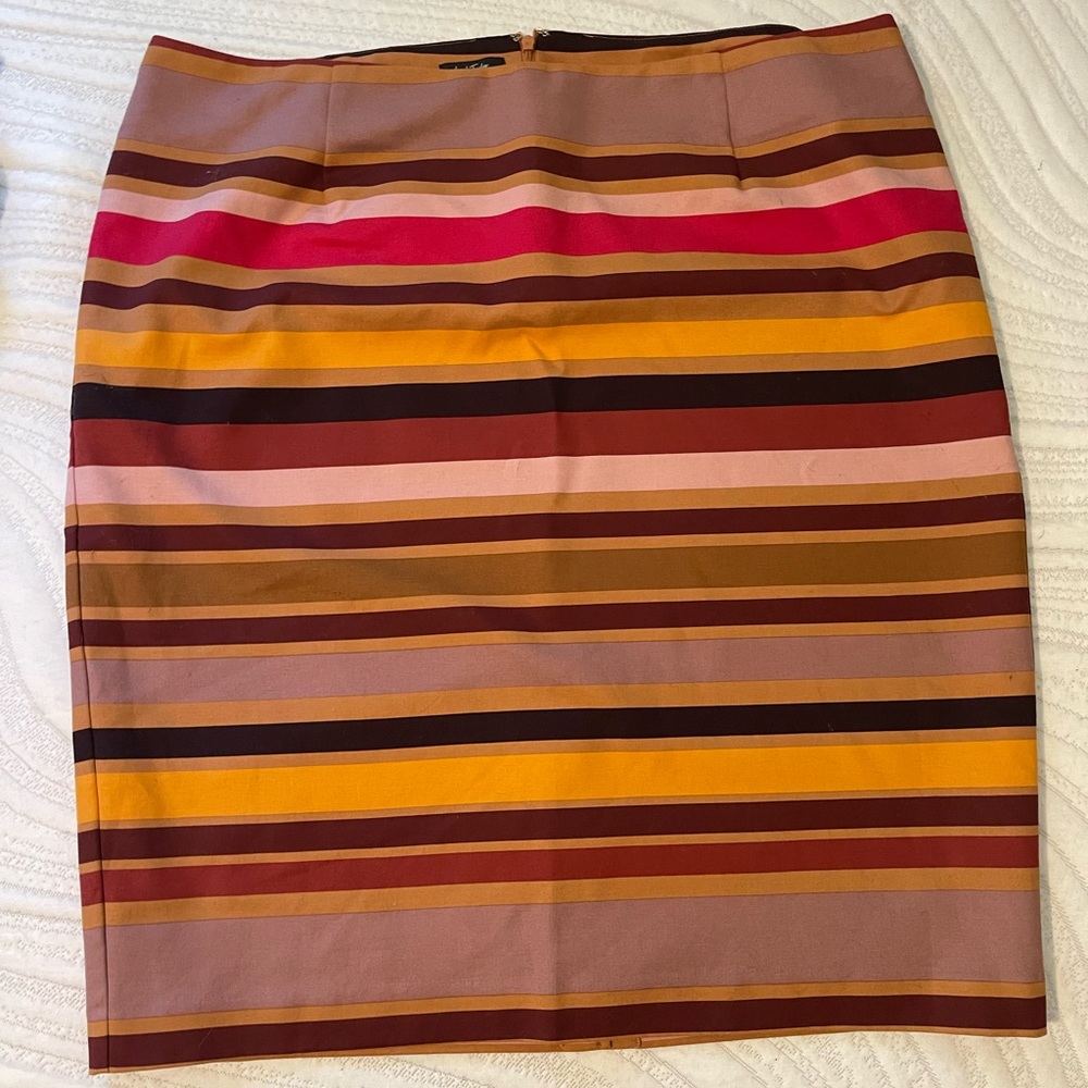Lord and Taylor Striped Pencil Skirt